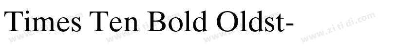 Times Ten Bold Oldst字体转换